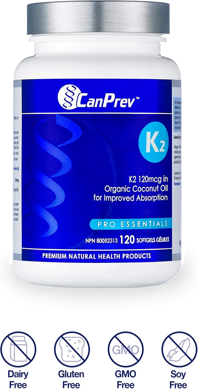 CanPrev K2 120mcg Softgels 120 Softgels | Anthem Supplements Canada