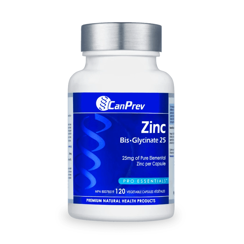 CanPrev Zinc Bis - Glycinate 25 120 Vegicaps | Anthem Supplements Canada
