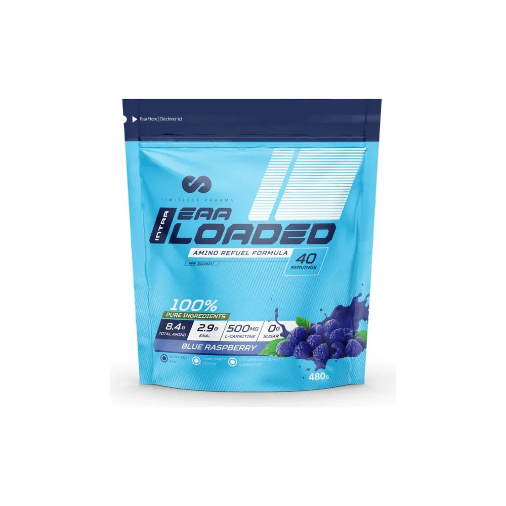 Limitless Pharma EAA Loaded Blue Raspberry | Anthem Supplements Canada