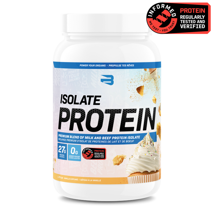 Believe Isolate Protein Vanilla Cupcake / 1.76lb | Anthem Supplements Canada