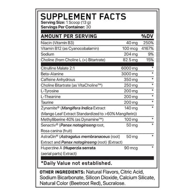 Supplement Label