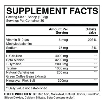 Supplement Label