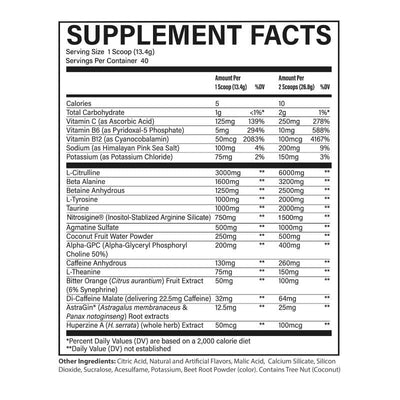 Supplement Label