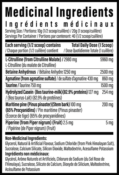 Supplement Label