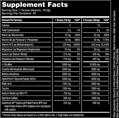 Supplement Label