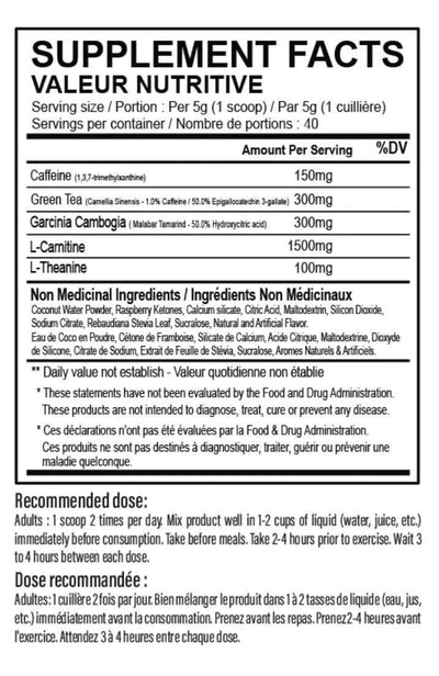 Supplement Label