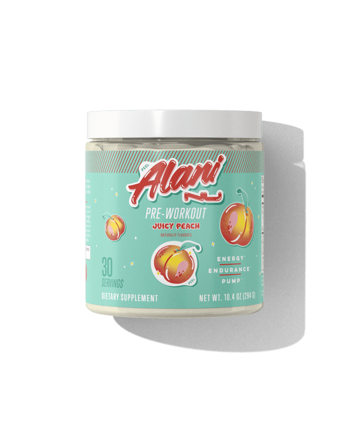 Alani Nu Pre - Workout - 30 Servings Juicy Peach | Anthem Supplements Canada