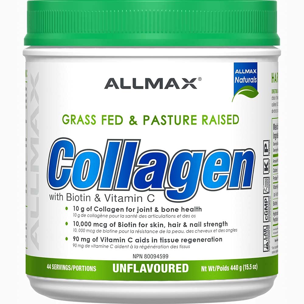 Allmax Collagen + Biotin 440g | Anthem Supplements Canada