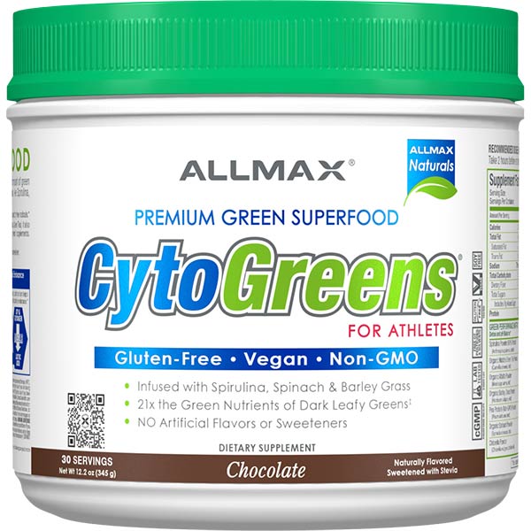 Allmax CytoGreens Chocolate | Anthem Supplements Canada