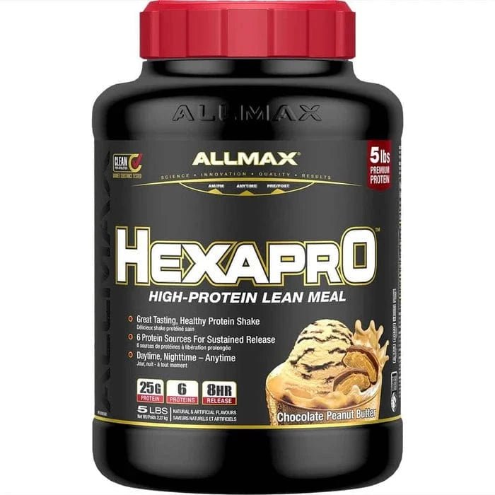Allmax HexaPro Chocolate Peanut Butter | Anthem Supplements Canada