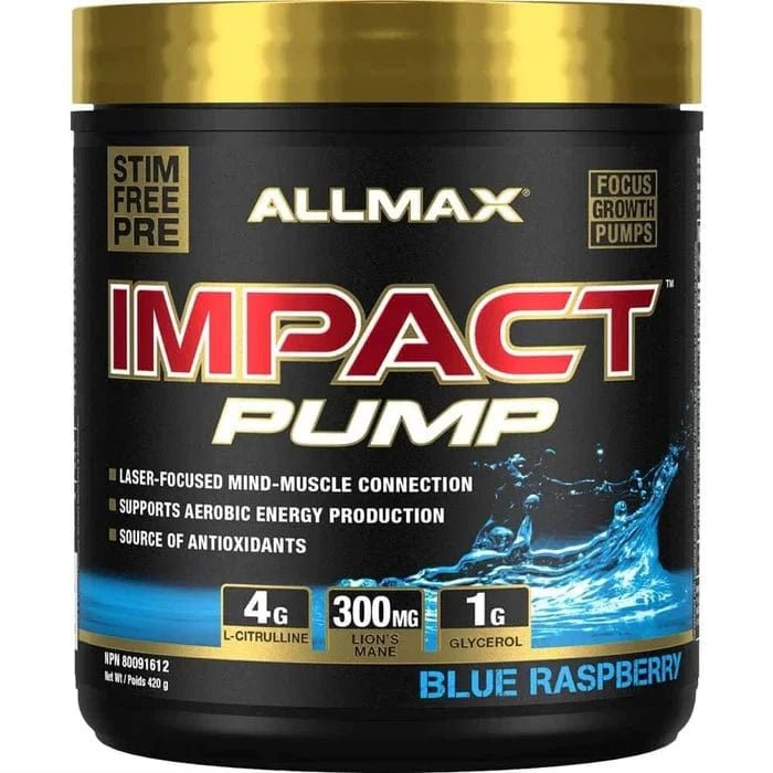 Allmax Impact Pump Blue Raspberry | Anthem Supplements Canada