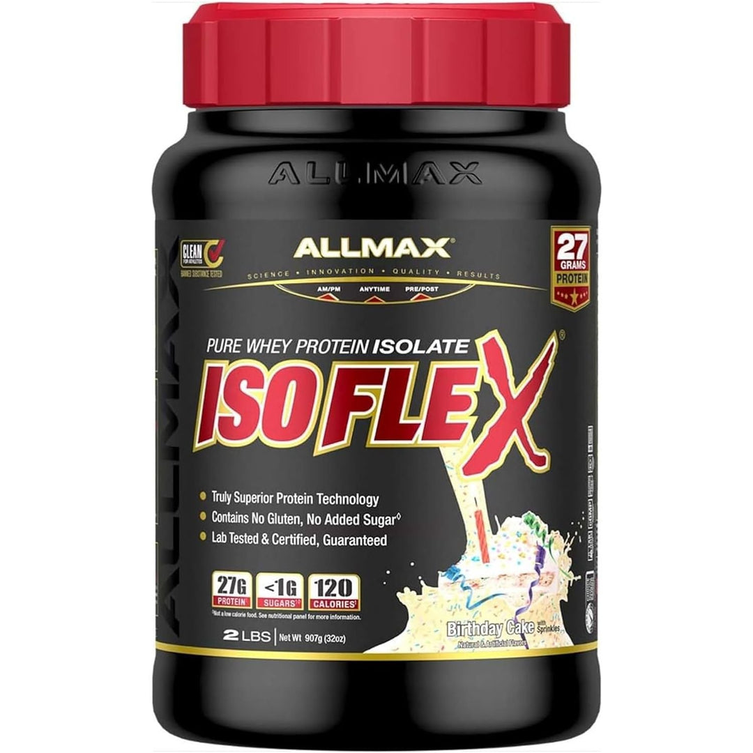 Allmax Isoflex Birthday Cake | Anthem Supplements Canada