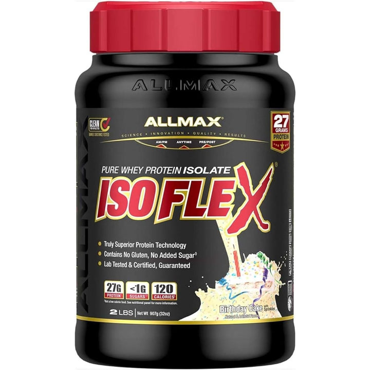 Allmax Isoflex Birthday Cake | Anthem Supplements Canada
