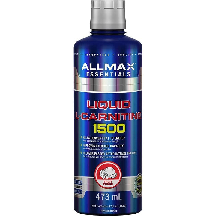 Allmax L - Carnitine 16oz Fruit Punch | Anthem Supplements Canada