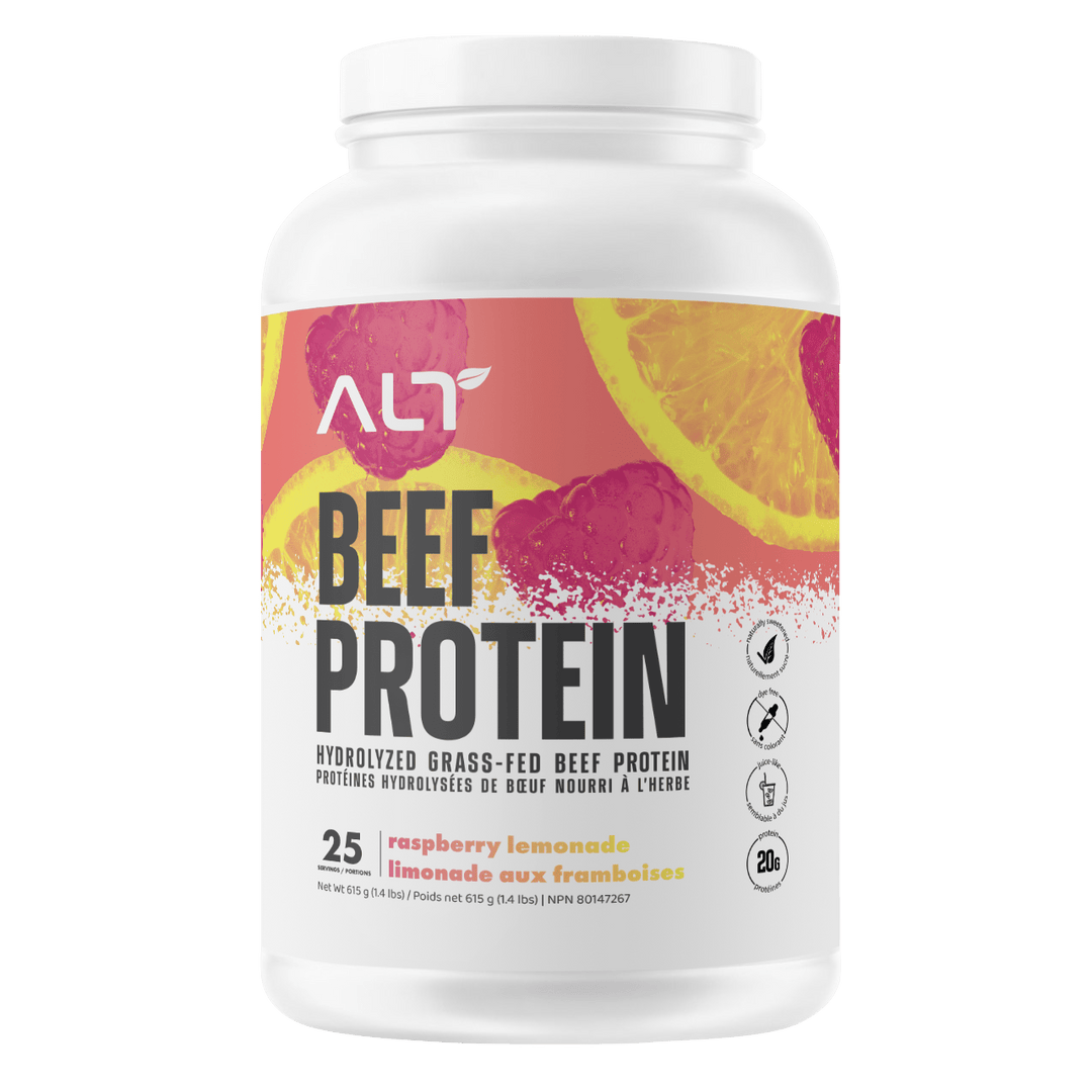 ALT Hydrolyzed Grass - Fed Beef Protein Raspberry Lemonade | Anthem Supplements Canada
