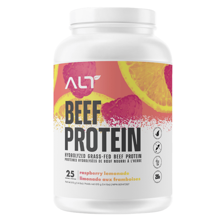 ALT Hydrolyzed Grass - Fed Beef Protein Raspberry Lemonade | Anthem Supplements Canada