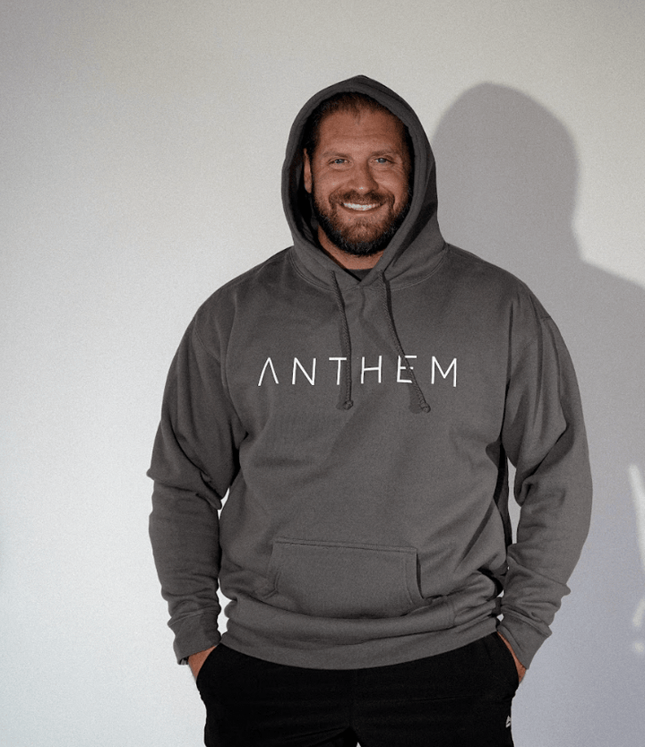 Anthem Hoodie White | Anthem Supplements Canada