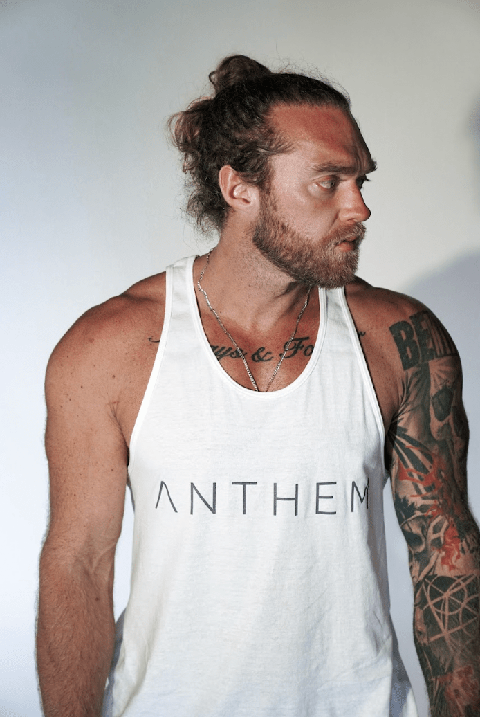 Anthem Mens Tank White | Anthem Supplements Canada
