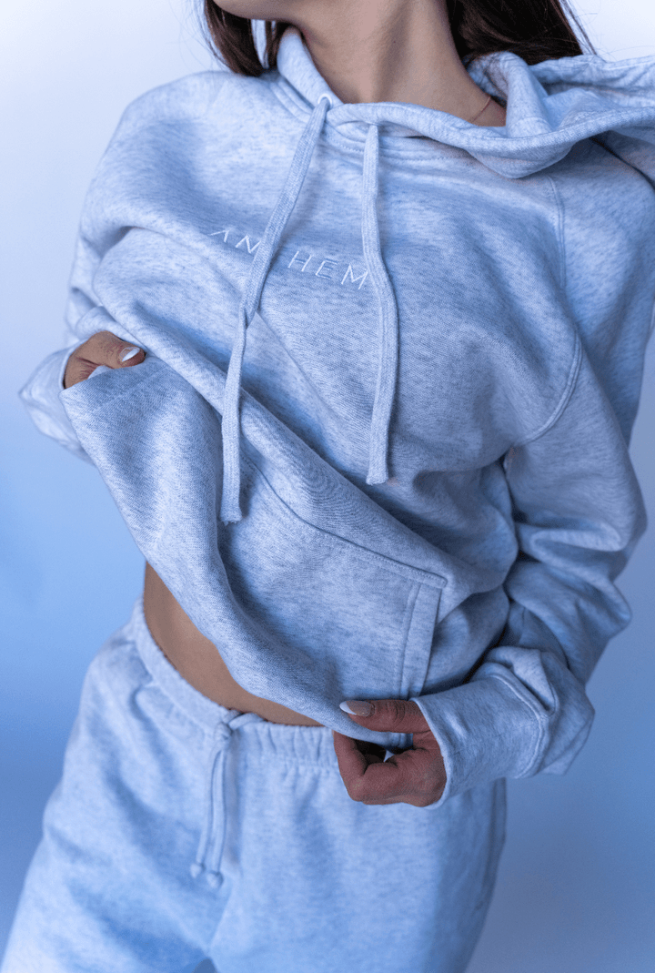 ANTHEM VALENTINE HOODIE Heather Grey | Anthem Supplements Canada