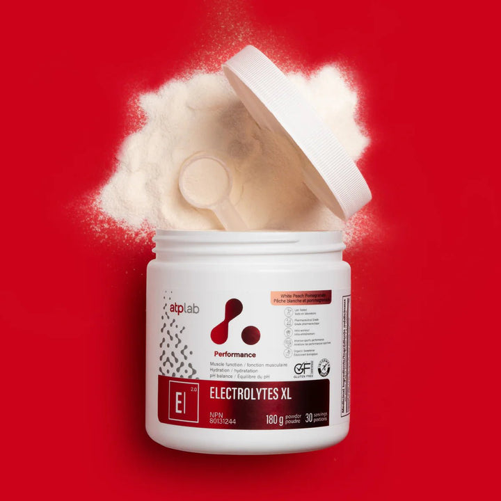 ATP LAB Electrolytes XL 2.0 180g Peach Pomegranate | Anthem Supplements Canada