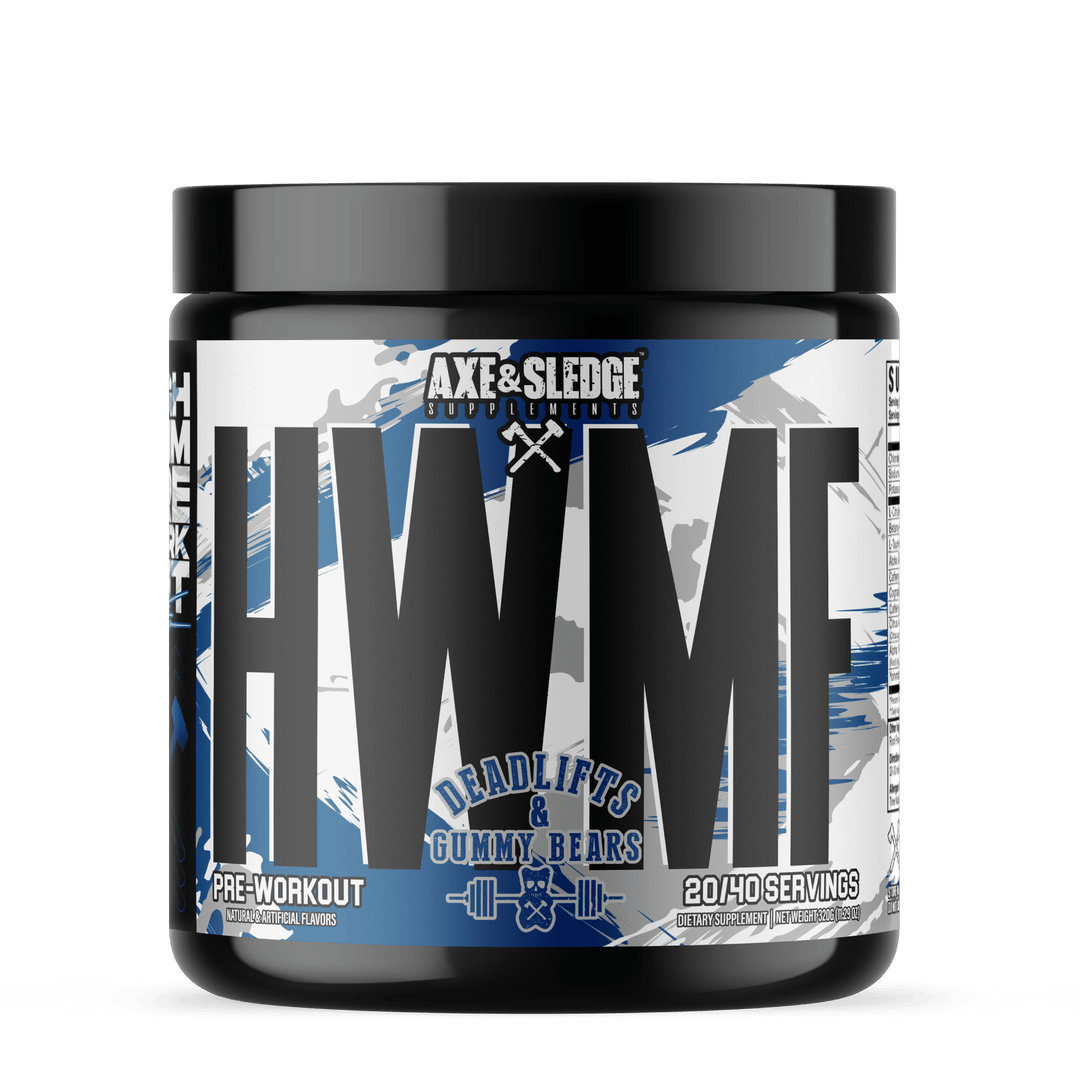 Axe & Sledge HWMF High Stim Pre-Workout Powder White Cherry | Anthem Supplements Canada