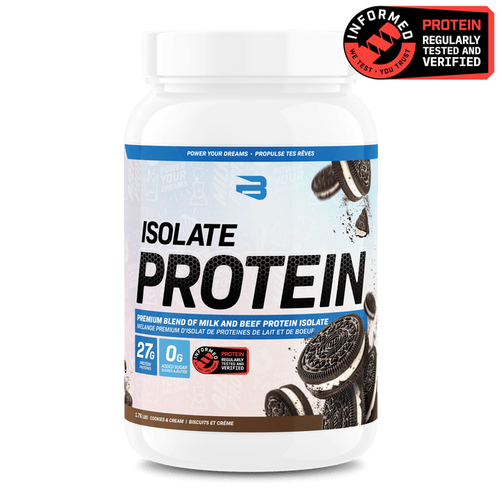 Believe Isolate Protein Cookies & Cream | Anthem Supplements Canada