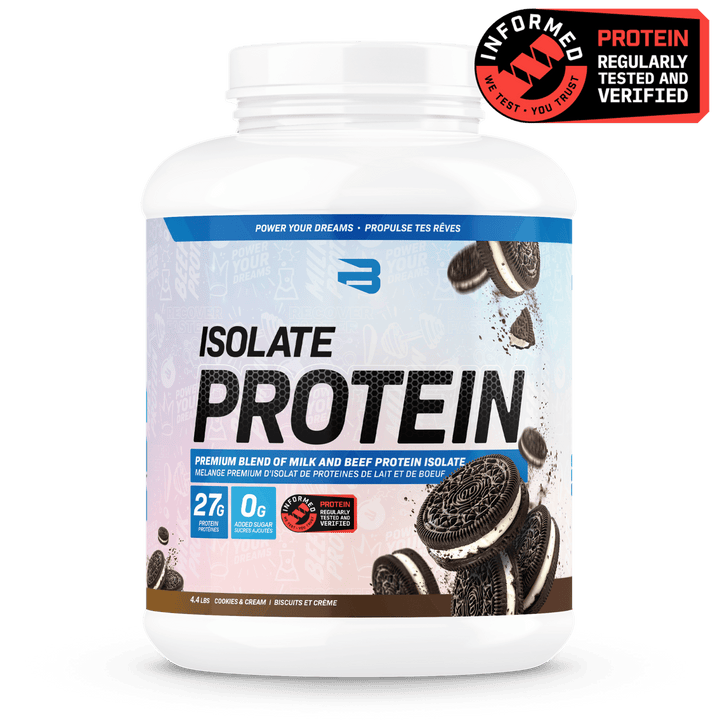 Believe Isolate Protein Cookies & Cream | Anthem Supplements Canada