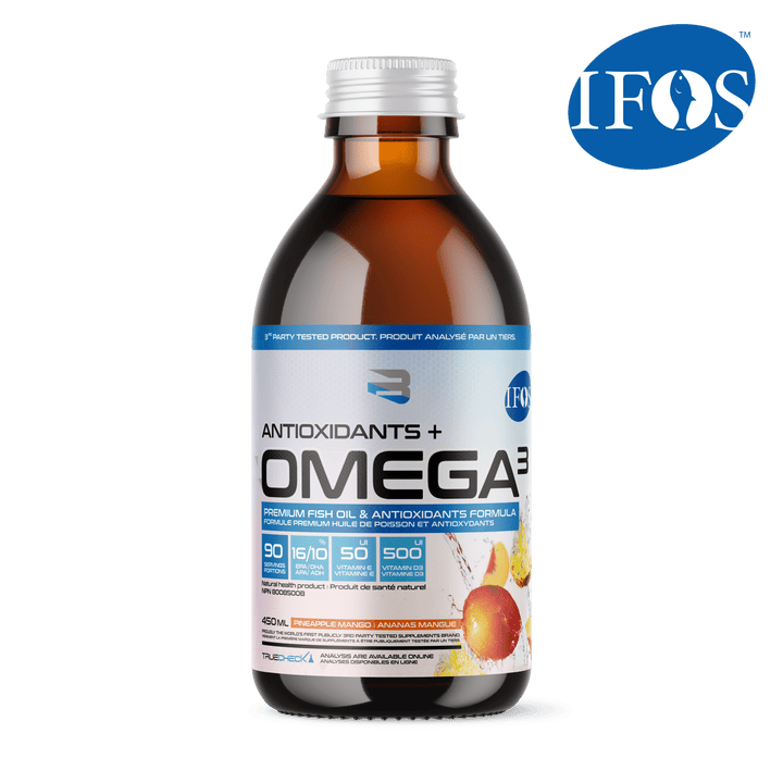 Believe Supplements Antioxidants+ Omega 3 500ml Pineapple Mango | Anthem Supplements Canada