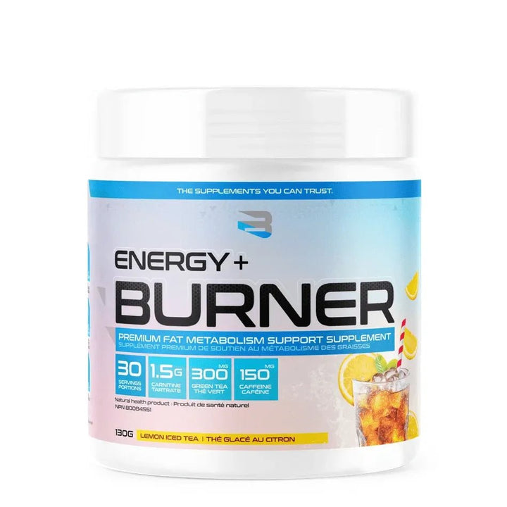 Believe Supplements Energy Burner Lemon Iced Tea | Anthem Supplements Canada
