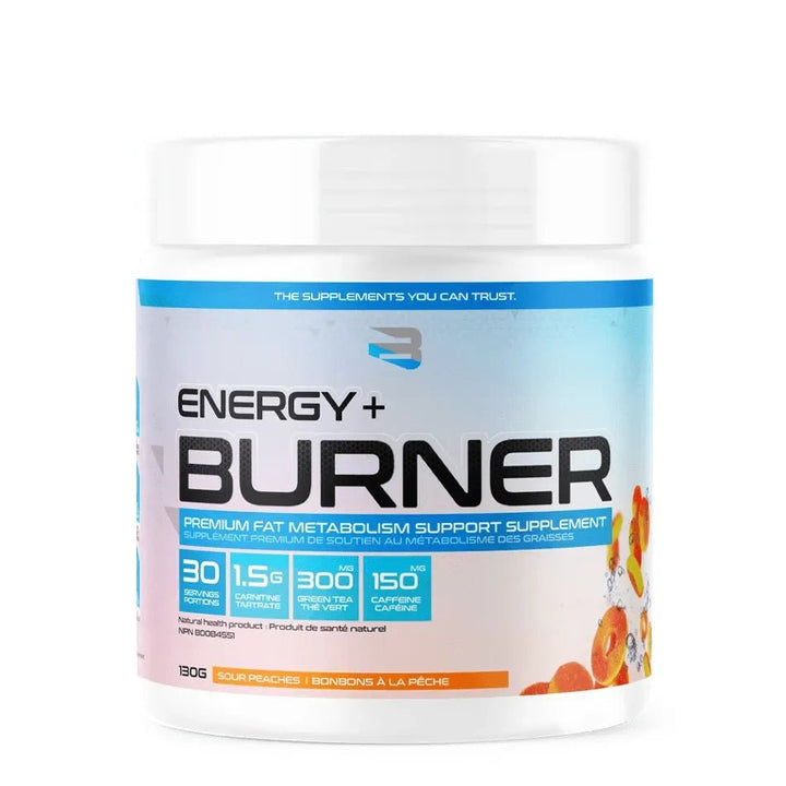 Believe Supplements Energy Burner Sour Peach | Anthem Supplements Canada