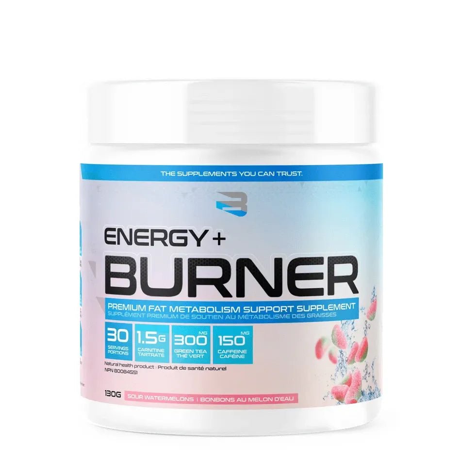Believe Supplements Energy Burner Sour Watermelons | Anthem Supplements Canada