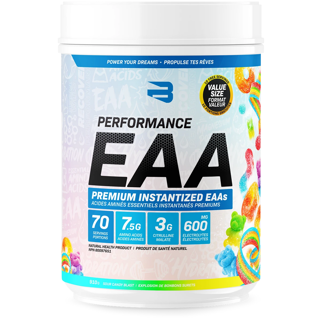 Believe Supplements Performance EAA Sour Candy Blast | Anthem Supplements Canada