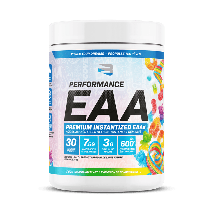 Believe Supplements Performance EAA Sour Candy Blast | Anthem Supplements Canada