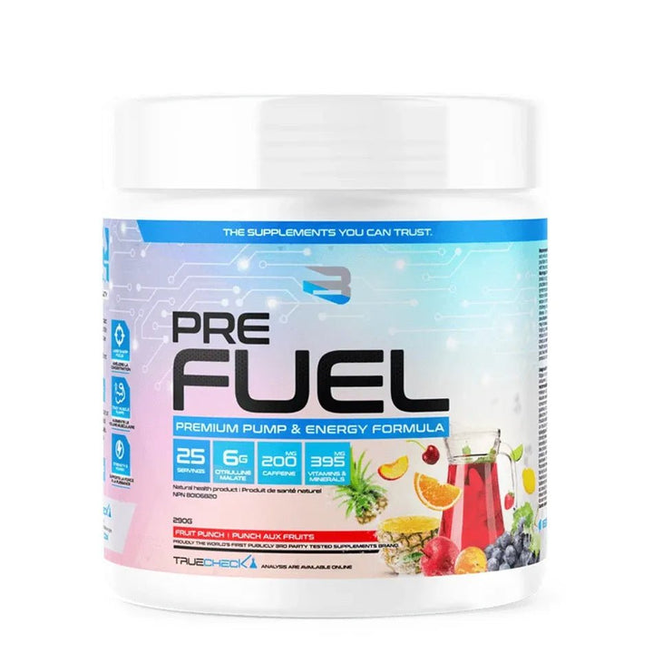Believe Supplements Pre Fuel Fruit Punch | Anthem Supplements Canada