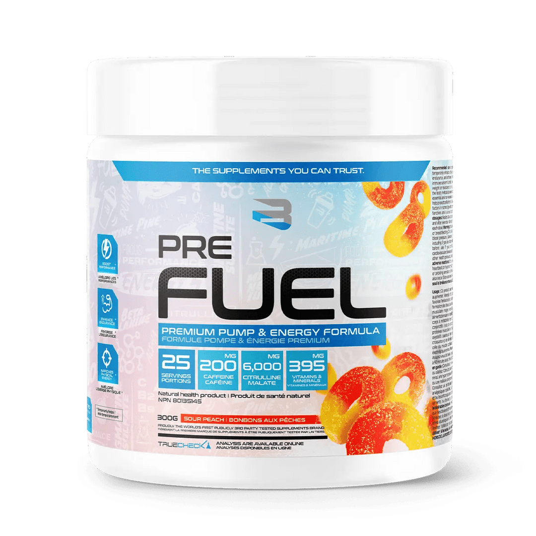 Believe Supplements Pre Fuel Sour Peach | Anthem Supplements Canada