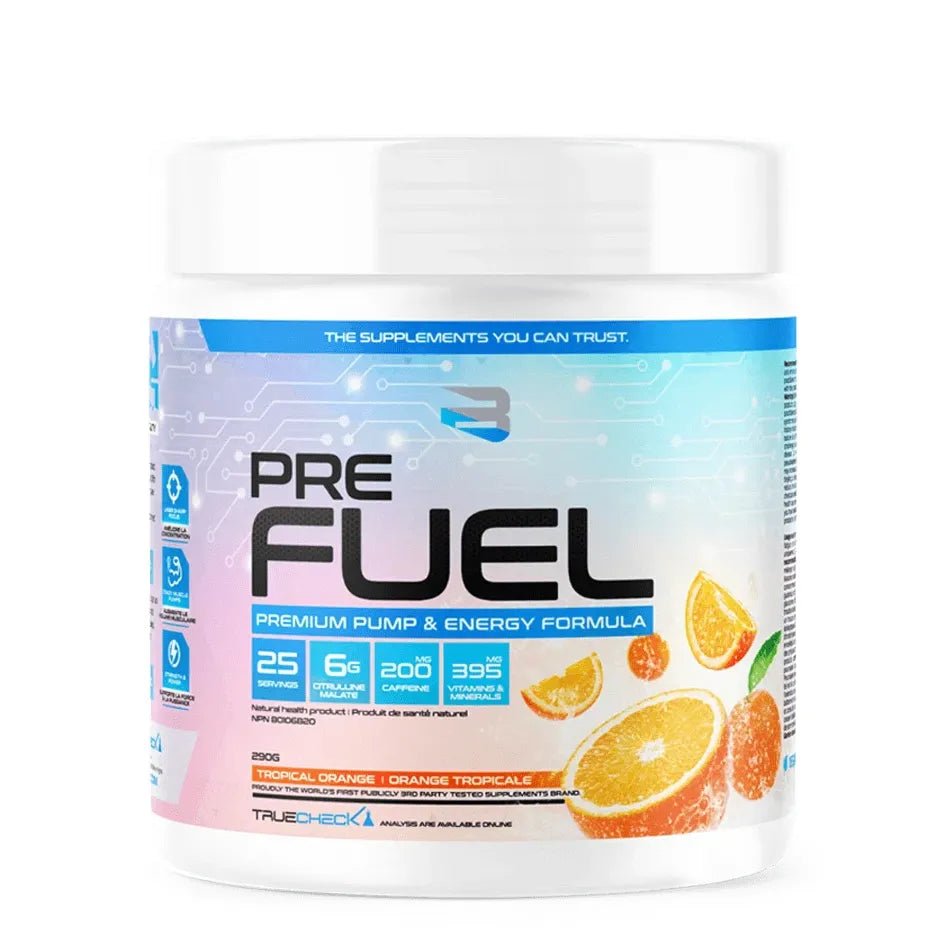 Believe Supplements Pre Fuel Tropical Orange | Anthem Supplements Canada