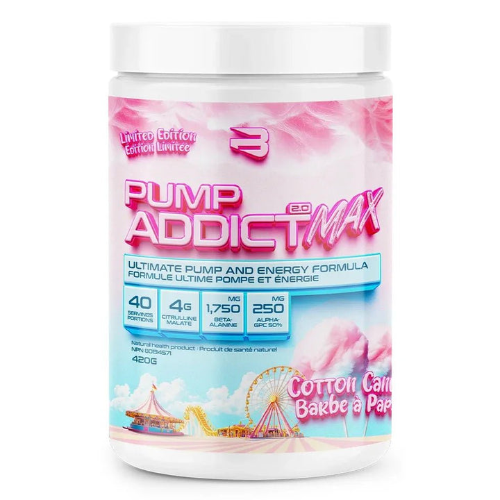 Believe Supplements Pump Addict MAX Cotton Candy | Anthem Supplements Canada