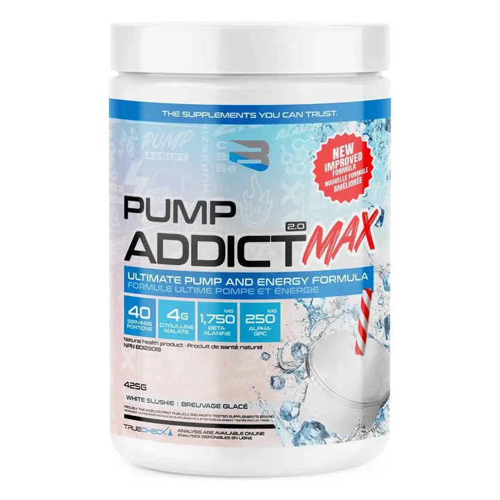 Believe Supplements Pump Addict MAX White Slushie | Anthem Supplements Canada