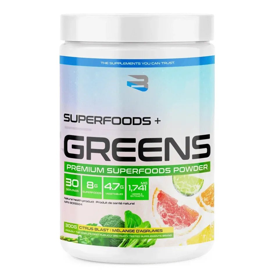 Believe Supplements Superfoods + Greens Citrus Blast | Anthem Supplements Canada