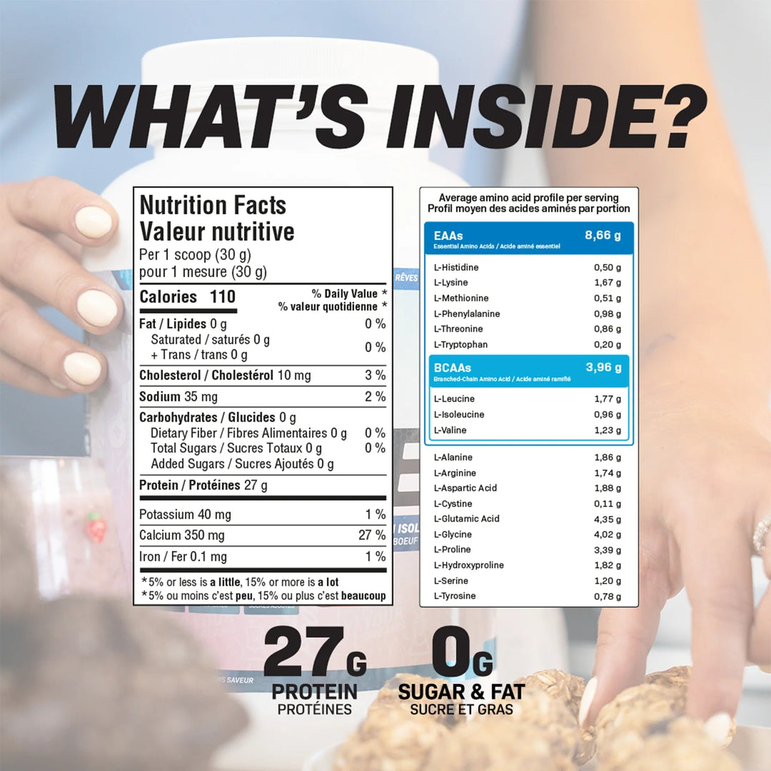 Believe Supplements Unflavoured Isolate Protein 3lb | Anthem Supplements Canada