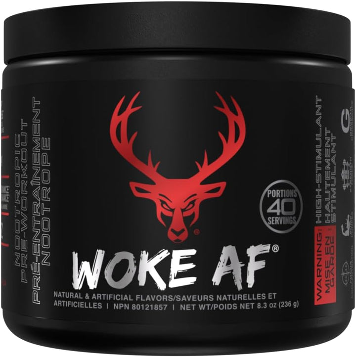 Bucked Up Woke AF - High Stimulant Pre - Workout Cherry Candy | Anthem Supplements Canada