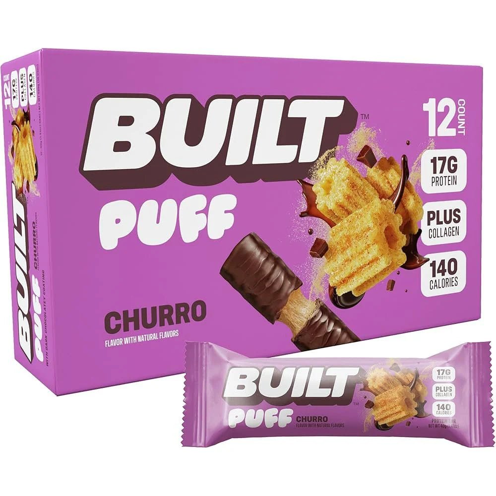 Built Puffs Protein Bars Churro | Anthem Supplements Canada