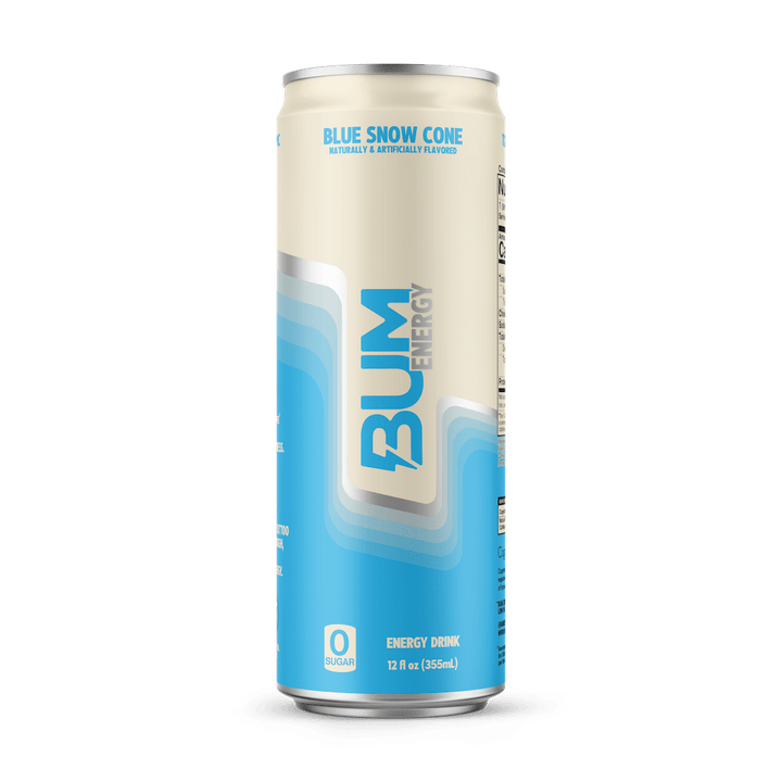 BUM Energy Drink - 355mL Blue Snow Cone | Anthem Supplements Canada