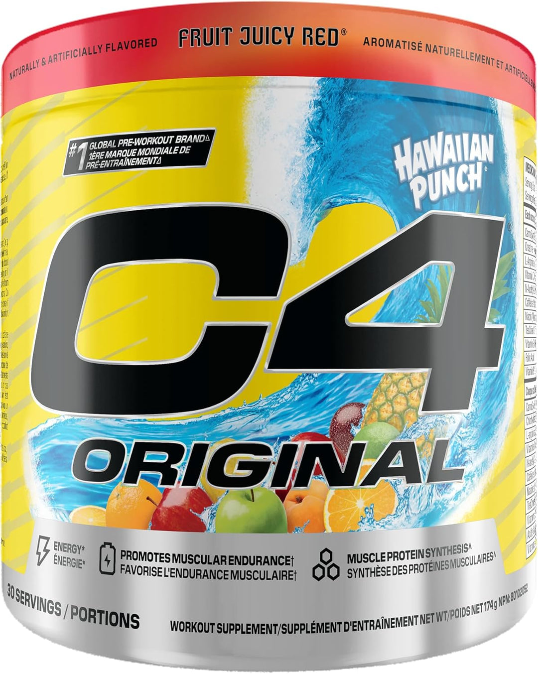 C4 Original Pre Workout Hawaiian Punch Fruit Juicy Red | Anthem Supplements Canada