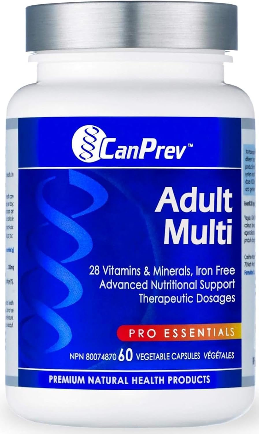 CanPrev Adult Multi 60 Vegicaps | Anthem Supplements Canada