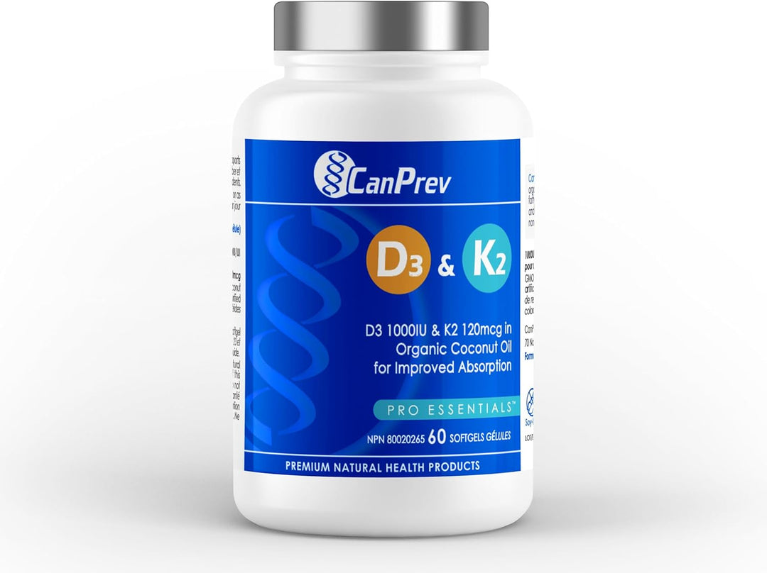 CanPrev D3 & K2 Softgels 60 Softgels | Anthem Supplements Canada