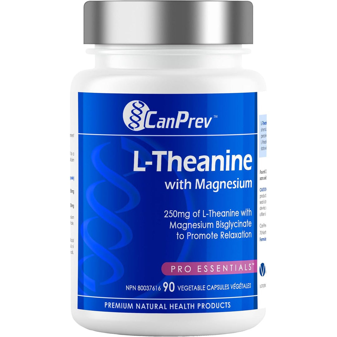 CanPrev L - Theanine with Magnesium 90 Veggie Caps | Anthem Supplements Canada
