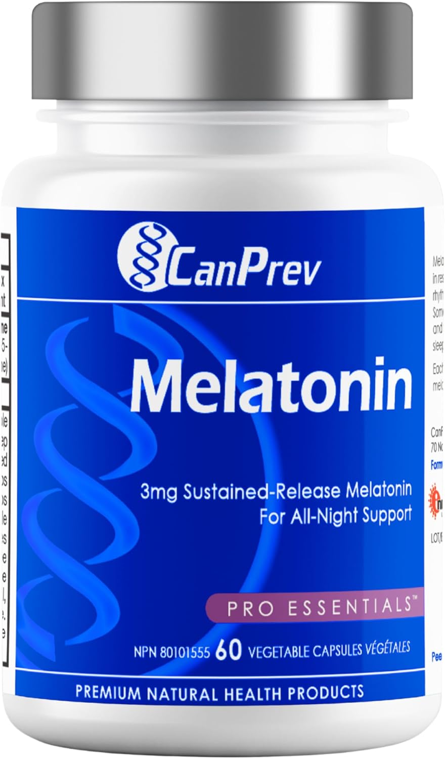 CanPrev Melatonin Sustained - Release 3mg 60 Veggie Caps | Anthem Supplements Canada