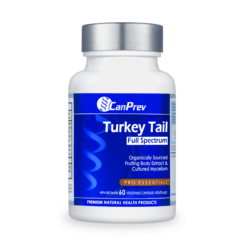 CanPrev Turkey Tail Full Spectrum 60 Vcaps | Anthem Supplements Canada