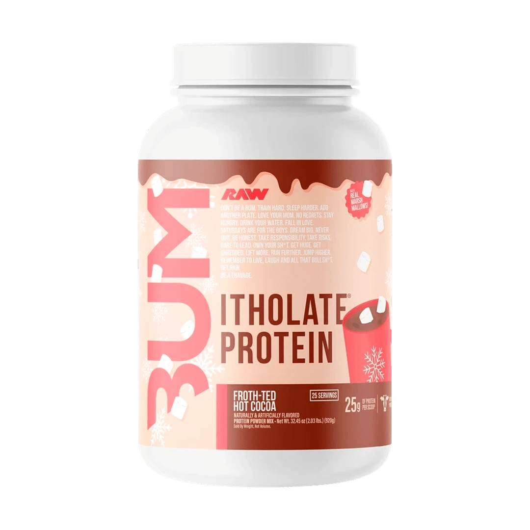CBUM X RAW Itholate Protein - 25 Servings Froth - ted Hot Cocoa | Anthem Supplements Canada